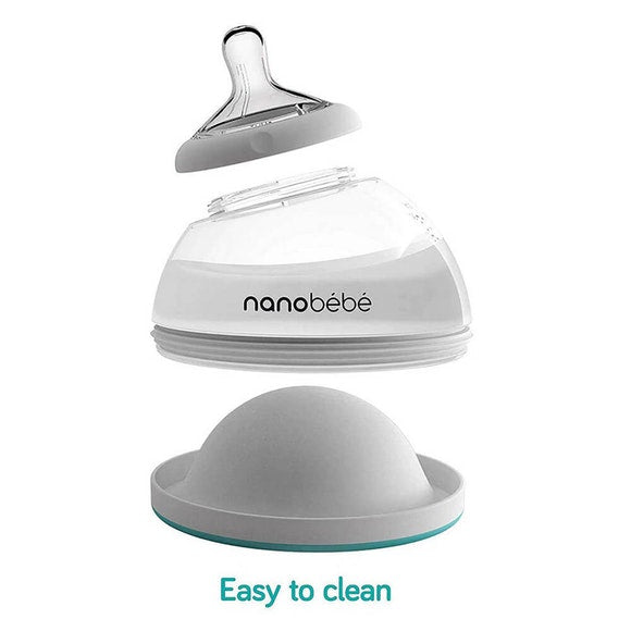 NANOBEBE BOTTLE SINGLE 150ML 3 PACK-Feeding - Bottles & Dummies-Nanobebe | Baby Little Planet