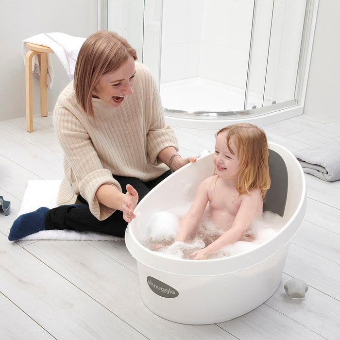 Shnuggle Toddler Bath - White-Bath Time - Baths and Stands-Baby Little Planet