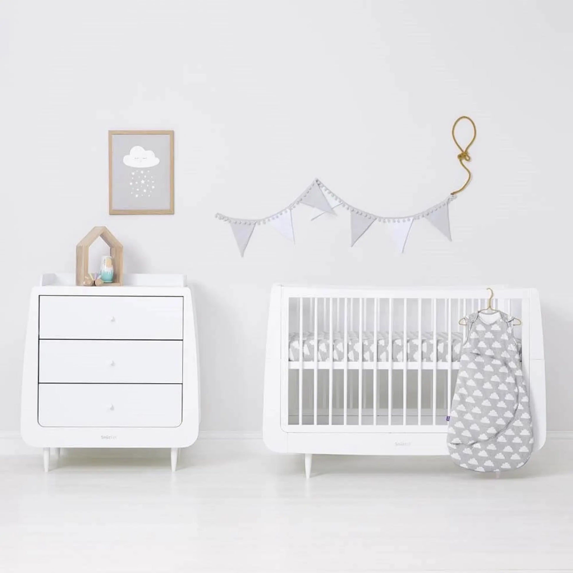 SnuzKot Cot & Cot Bed Fitted Sheet 2 Piece-Baby Little Planet