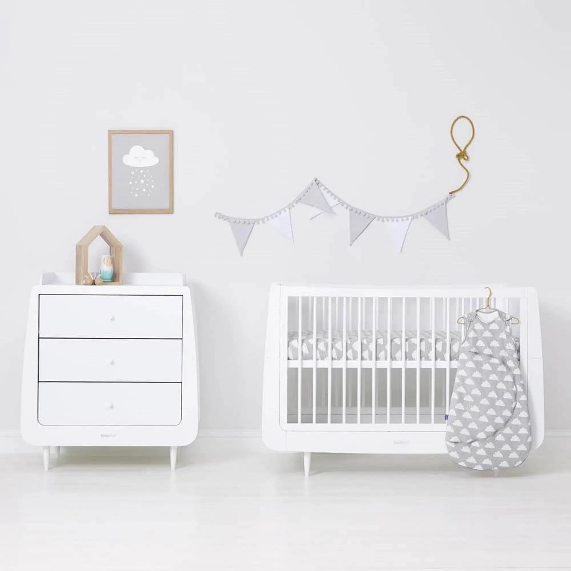 SnuzKot Cot & Cot Bed Fitted Sheet 2 Piece-Baby Little Planet