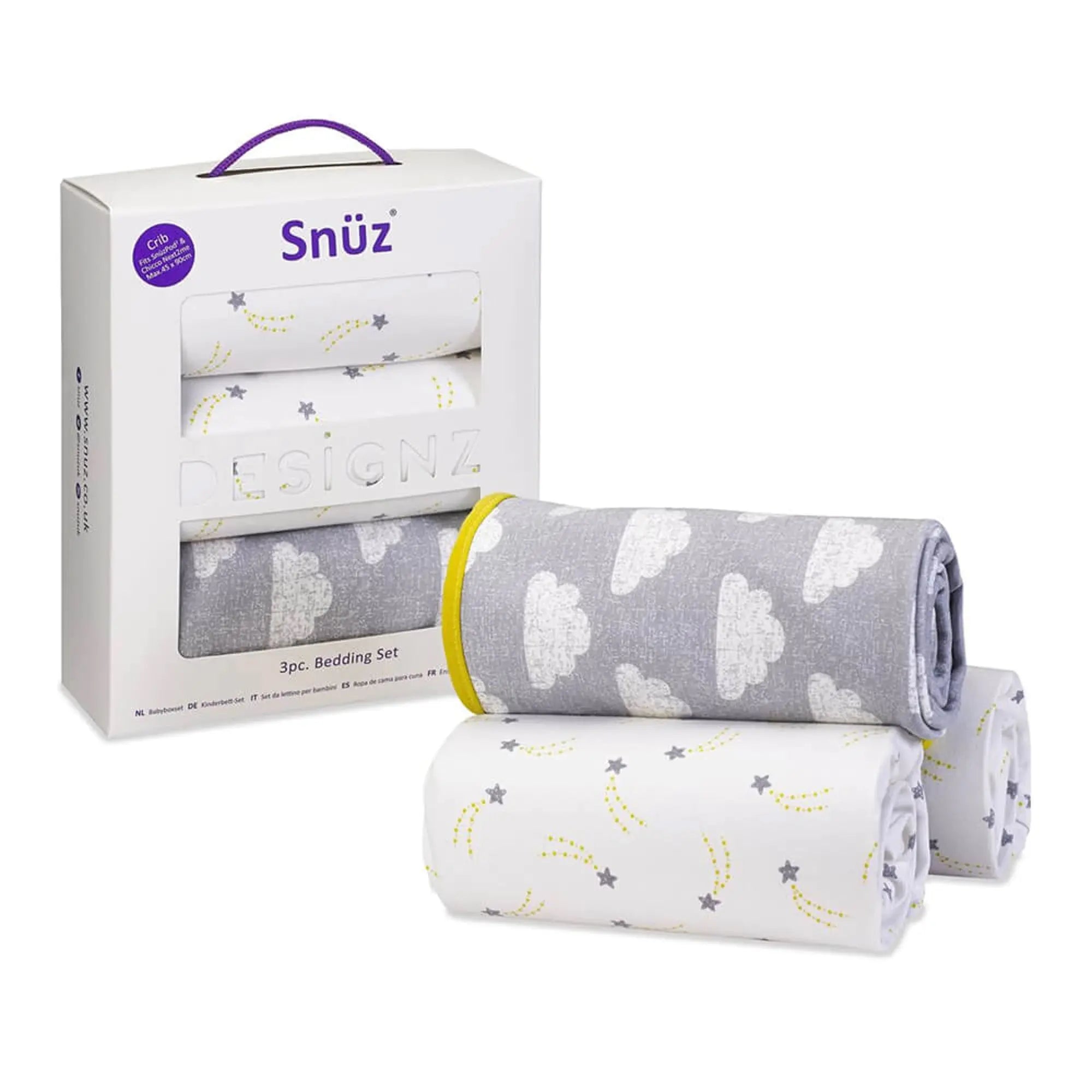 Snuzpod Bassinet Bedding Set 3PC  