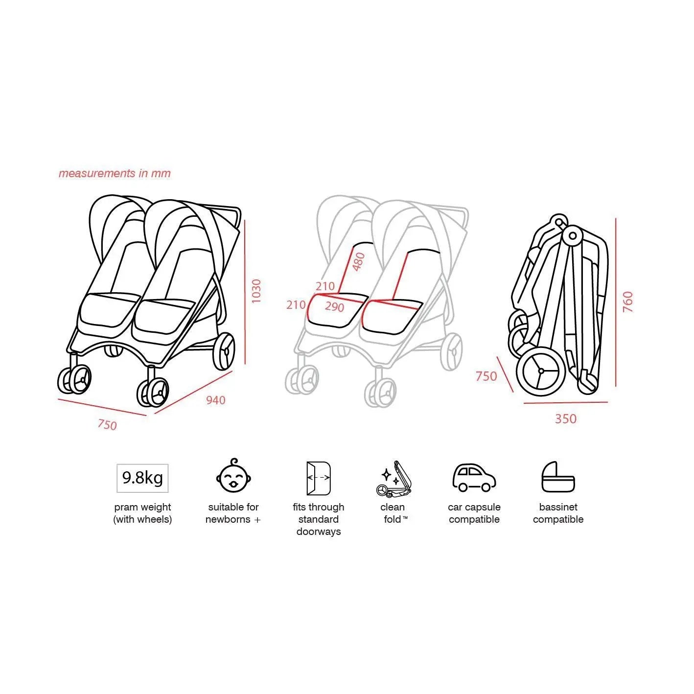 Valco Baby Snap Duo - Black Beauty-Baby Little Planet