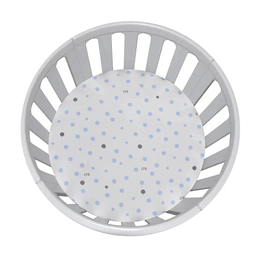 Little Turtle Baby Jersey Bassinet Fitted Sheet  (Circle)  