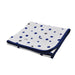 Stretch Cotton Jersey Wrap - Navy and Grey spots-Bedtime - Swaddles and Wraps-Little Turtle Baby | Baby Little Planet
